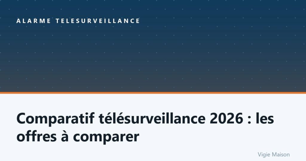 Meilleur télésurveillance : guide pour choisir en 2026