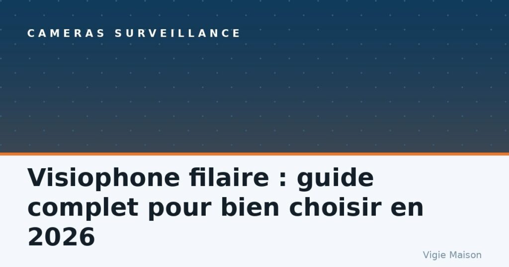 Visiophone filaire : guide complet pour bien choisir en 2026